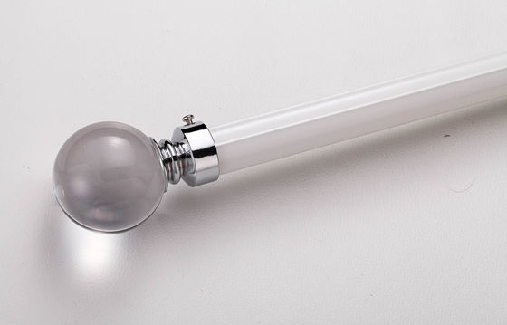 قیمت خوب aluminum material silent to slide curtain rod for heavy curtains with crystal finals آنلاین