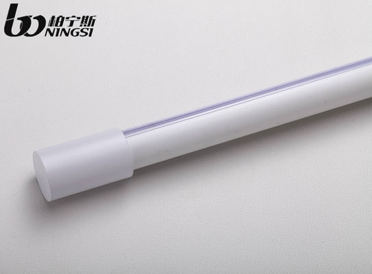 قیمت خوب Nordic Curtain Rod Simple White Black Silent Aluminum Alloy Roman Rod Single and Double Rod Custom Curtain Track آنلاین