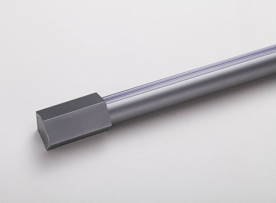 قیمت خوب Curtain Rod Simple White Black Silent Aluminum Alloy Roman Rod Single Rod Curtain Fitting Track آنلاین